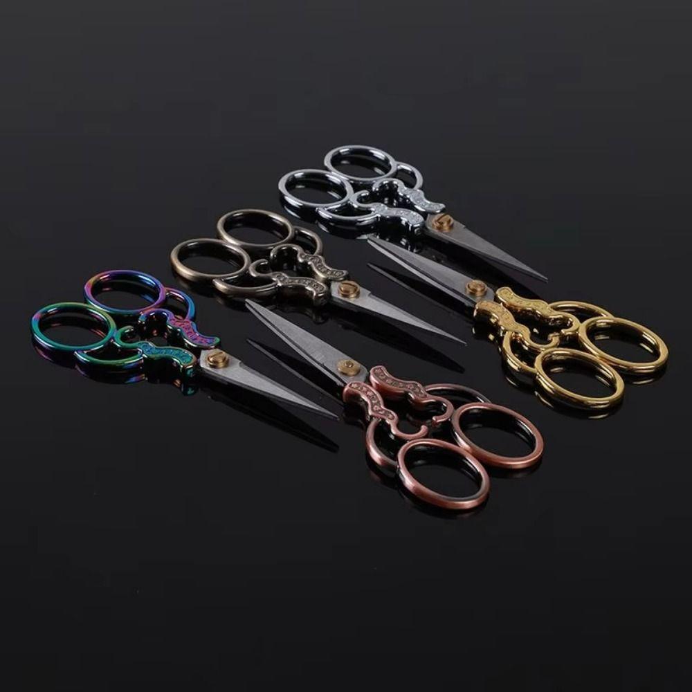Vintage Sewing Scissors Floral Pattern Craft Tailor Scissor Pretty Styling Thread Scissor  Art Work