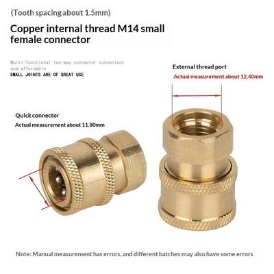 M14 X 1.5 Male Female Quick Connector Set Leak Proof Rust Resistant For Pressure Washer Garden Irrigation