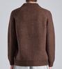 Beoteunseoul Wool Blend Classic Half-Zip Collar Knit (Brown)