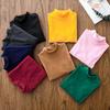 Girls Sweaters Solid Candy Color Boys Sweaters Autumn Wool Baby Girl Bottoming T-shirt Sweater Kids Clothing Girls Pullover