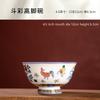 Doucai Chicken Bowl Rice  Soup Bowl Noodles Jingdezhen Ceramic Tableware Household High Foot Anti Scalding Bone China