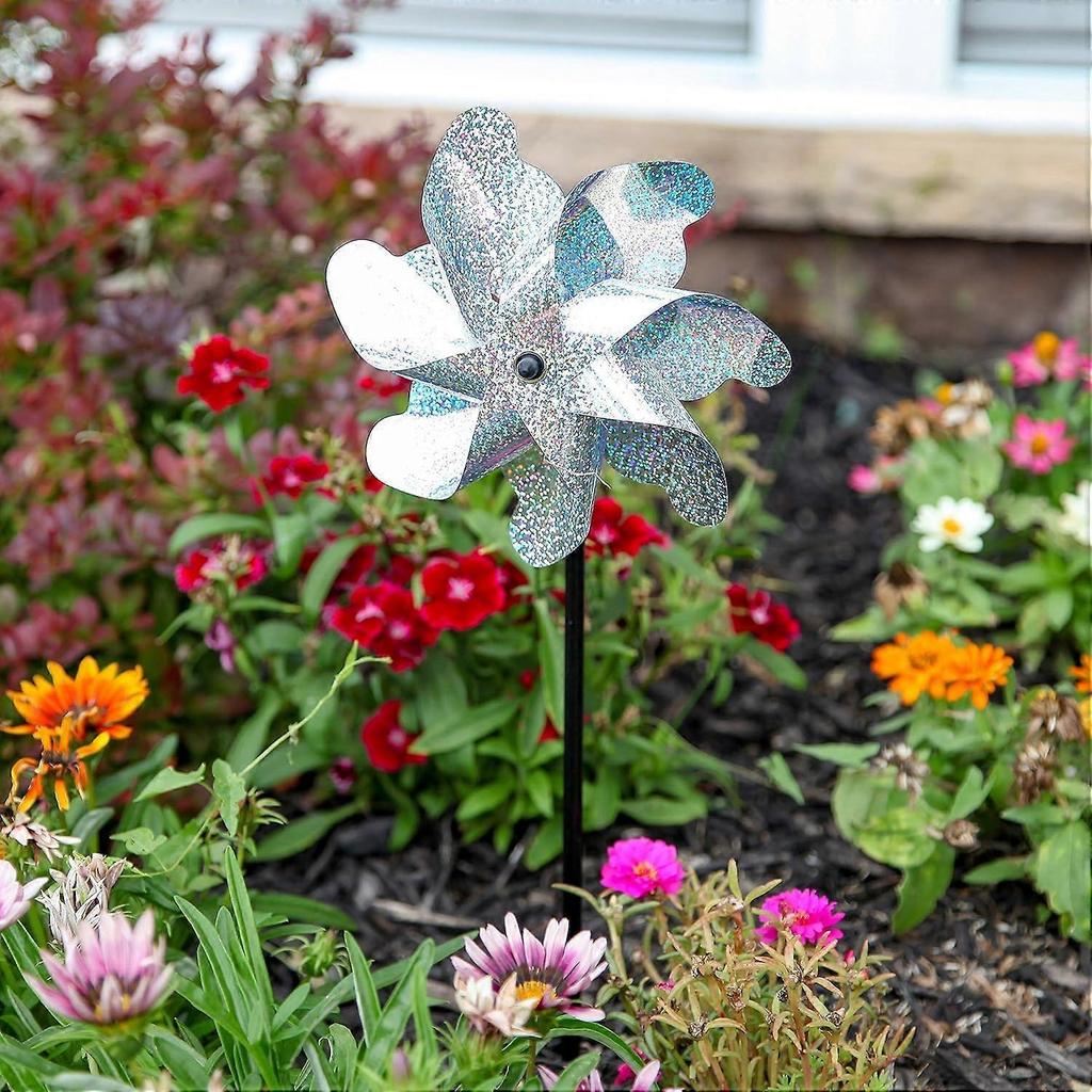 10pcs-Laser Reflective Bird Repellent Windmill