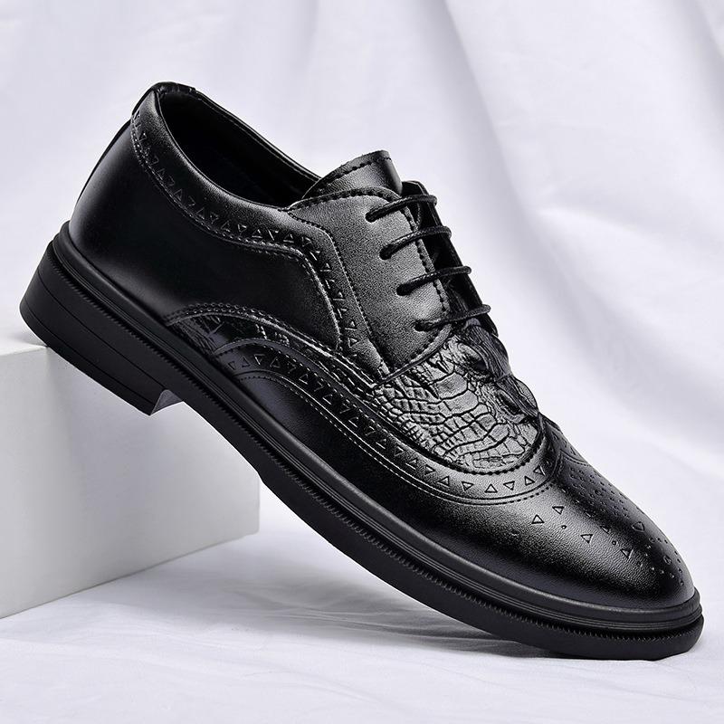 

Men s Casual Dress Leather Shoes Pointed Men s Classic Business Derby Shoes Men s British Blow 39