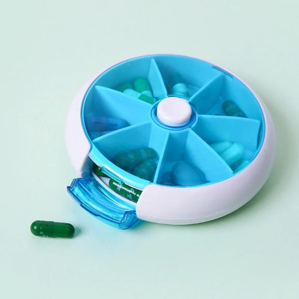 New Hot Premuim Portable Travel Mini 7 Days 7 Grids Pill Box Cases Container Organizer Storage for Vitamin Medicine Fish Oils
