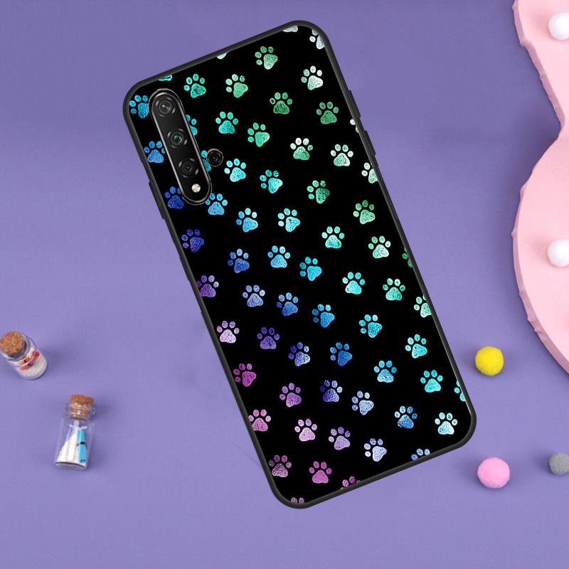 Cat Dog Paws For Huawei Nova Y61 Y60 Y70 Y72 Y73 Y90 Y91 9 10 SE 7i 8i 11i 12i P30 P40 Lite P60 Pro Case