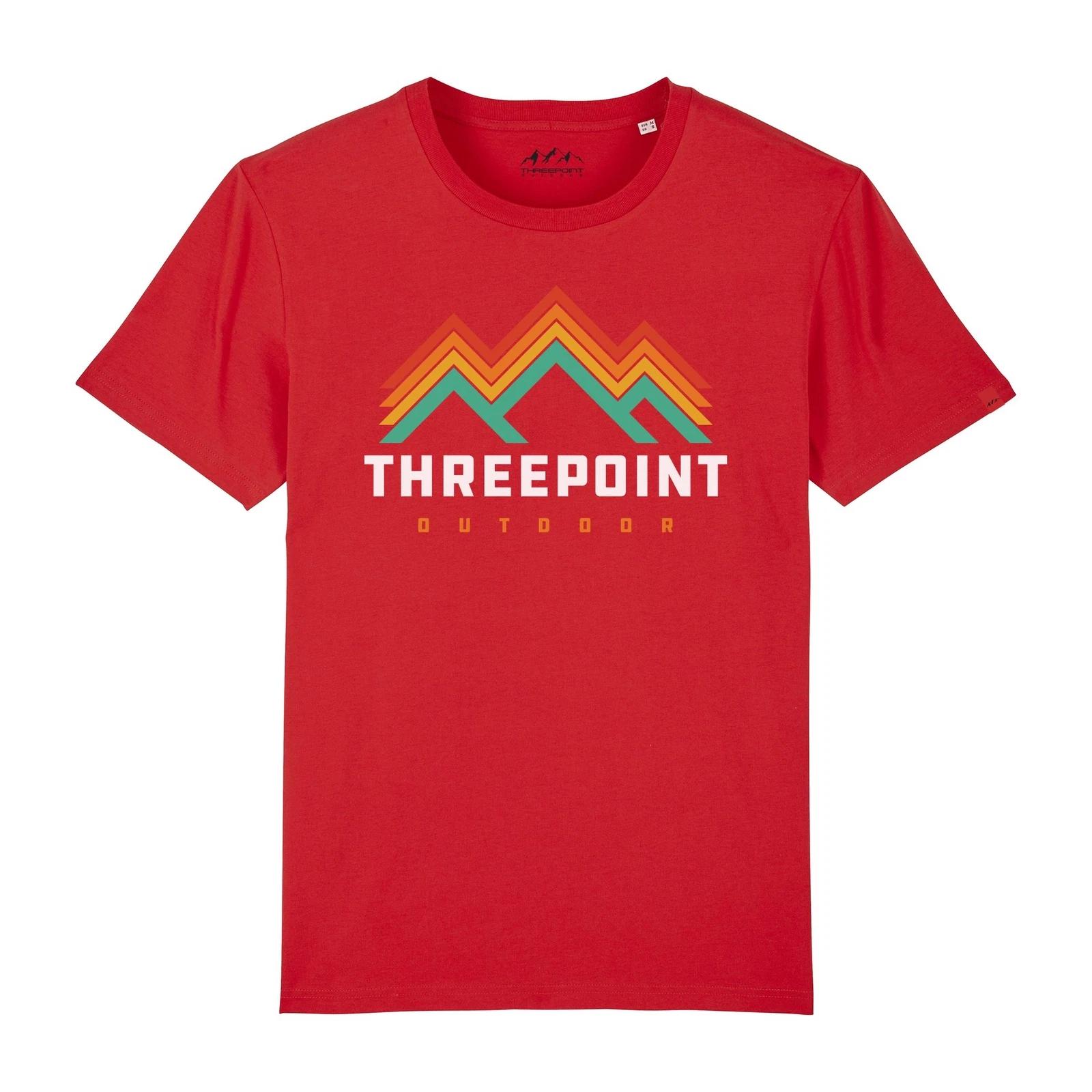 Threepoint Outdoors Red Retro Logo T-Shirt 2XL