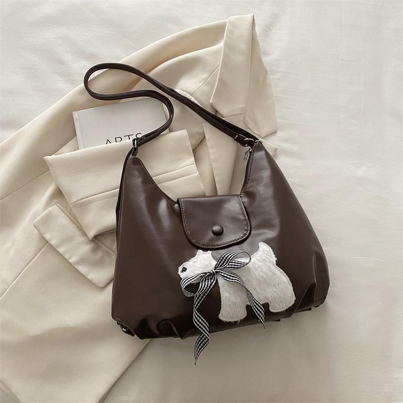 

Повседневный рюкзак большой вместимости для женщин 2025 новый осенний простой нишевый дизайн красивая наплечная сумка-мессенджер