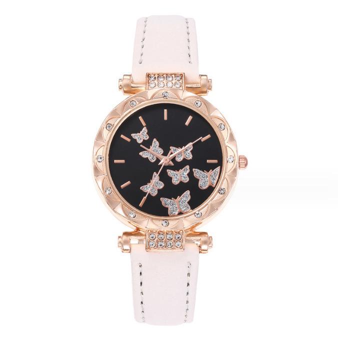 5-Piece Women’s Butterfly Quartz Wristwatch Jewelry Set - New Style Fashion Watches