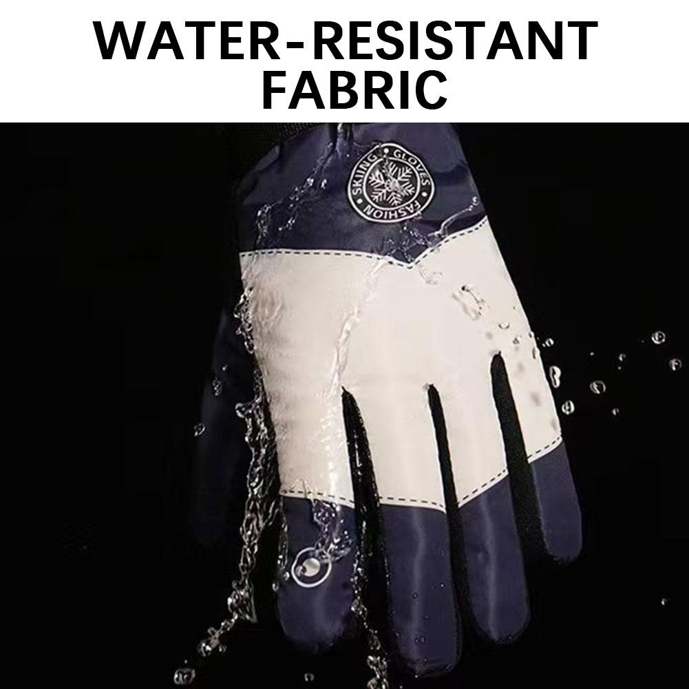 Winter Ski Gloves,Touch Screen Cycling Gloves,Windproof Warm Outdoor Riding Gloves,Thermal Warm Gloves,For Walking Biking