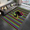 Hello Kitty Neon Stripes carpet Camping Trip Suitable For All Seasons Nap carpet Outdoor Plush carpet Bedroom