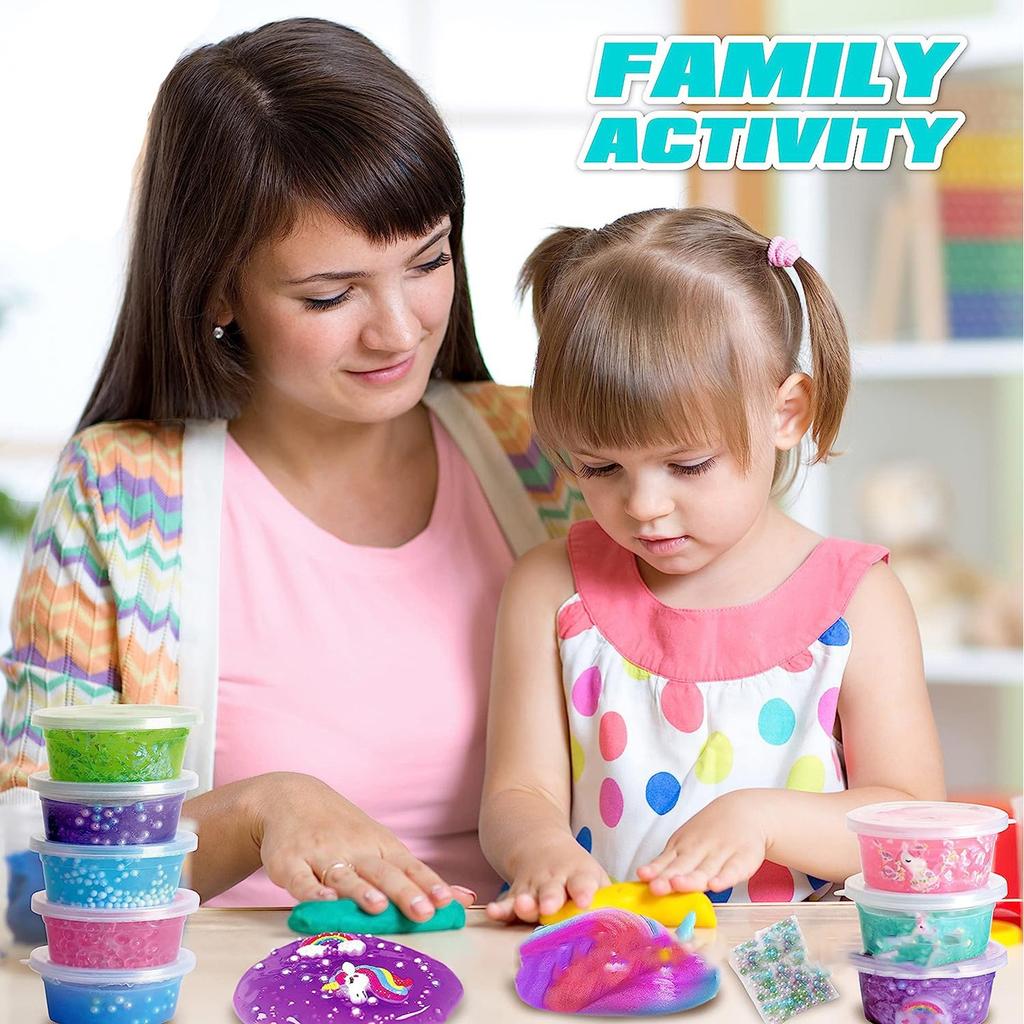 DIY Slime Kit For Girls, Magical Slime Making Kit, Fun Gift, 10 Years Old Girl Birthday Gift And 8-10 Years Old Girl Toy 350ml