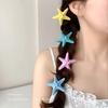 Energetic Beach-Style Yellow Starfish Hair Clip - Cute Vacation Accessory for Girls