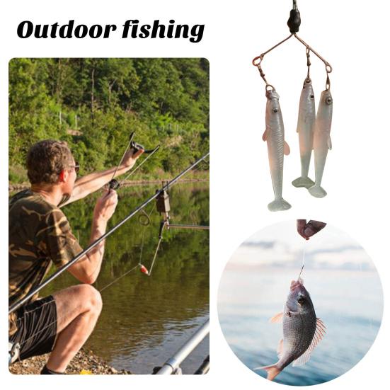 3Pcs 10CM T-Tail Fishing Lure Realistic Lightweight Soft Plastic Bionic Artificial Swimbait Freshwater Saltwater Trout Bass Fishing Accessories