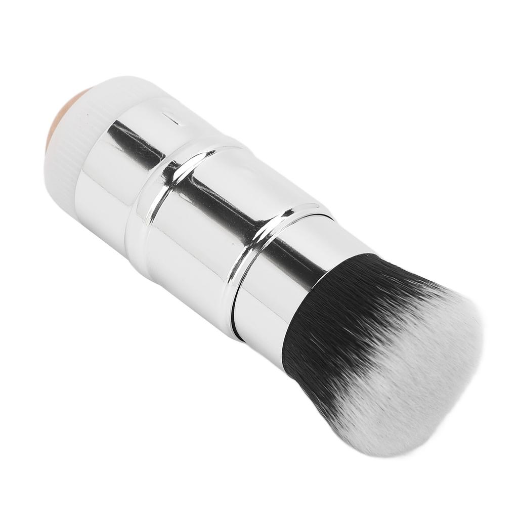 2 in 1 Face Oil Absorbing Roller Double Headed Foundation Brush Volcanic Stone Oil Control Roller Brown