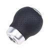 Szmsmy Universal Black Leather 5 Speed Car Manual Gear Stick Shifter Shift Knob Lever