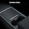 For Tesla Model 3 Y - Center Console Panel Sticker Wood Grain Film Carbon Central Control Cover Car Interior Accessories