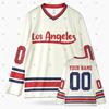 Tute Squadra Nome Personalizzato Gradiente Graffiti Classico Vintage Retro Traspiranti Felpa Stampa 3D Casual Scollo a V Maglie Jersey Hockey Q6