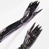 Fashionable Women's Patent Leather Gloves Glossy Long Nail Claw Witch Gloves for Roleplaying Game and Theme Occasion
