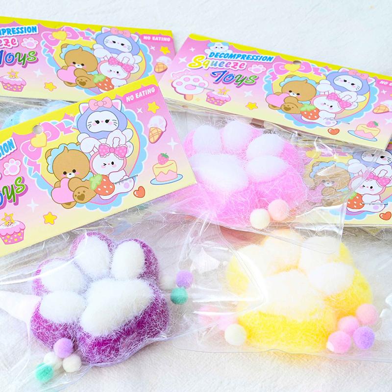 Cat Paw Squeeze Toys Kawaii Cute Slow Rebound Decompression Toy Children'S Happy Sensory Toys Birthday Gift Home Decoration