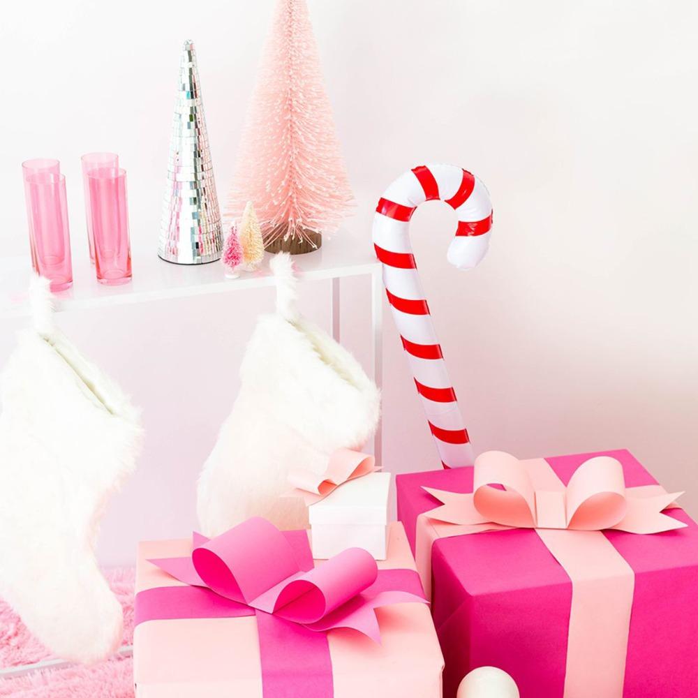 90cm Candy Canes Decor New Year Party Christmas Supplies Party Favors Candy Cane Stick Balloons