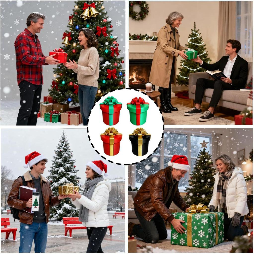 Annoying Nested Screw Present Box Rotating Present Boxes Annoying Present Boxes Fun Christmas Present Boxes 3D Print Prank Plaything Toys