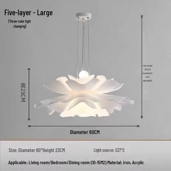 2024 Modern Scandinavian Pine Cone Chandelier for Bedroom and Dining Room