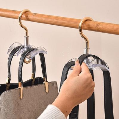 Quality Wardrobe Hanging Bag Hanger Space Saving Rotating Bag Storage Rack Thickening Closet Handbag Holder Wardrobe