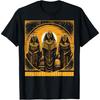 Egyptian Mummy Pyramid Pumpkin Anubis Bat Halloween Spooky L T-Shirt