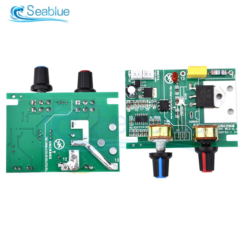 41A 100A Spot Welding Machine DIY Spot Welding Machine Time Current Control Board Lithium Battery Power AC220V to 9V Transformer