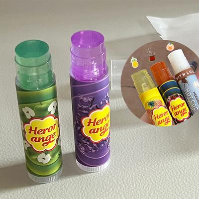 Frucht feuchtigkeitsspendender Lippenbalsam, Lippen-Make-up, Gelee, verblasst feine Linien, Lippenpflege, nackter Lippenstift, Grundierung, farbloser Lippenbalsam