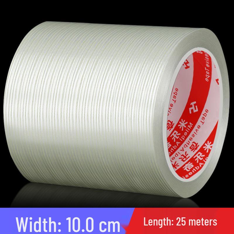 Strong Adhesive Striped Fiber Tape: Mold Fixing, Electrical Appliance Binding, No-Residue Packaging