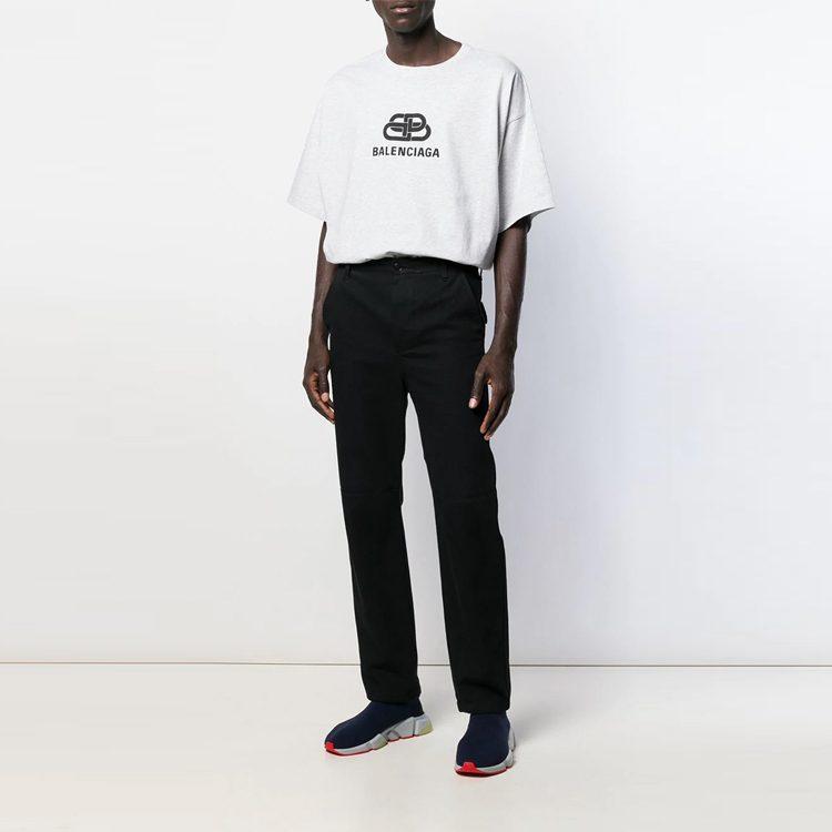 Balenciaga T Shirt, Loose Fit Men's White 583214TFV652569