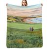 Ballybunion Golf Course County Kerry Ireland 10th Green Throw Blanket Ultra Soft Flannel Fleece Blanket for All Seasons