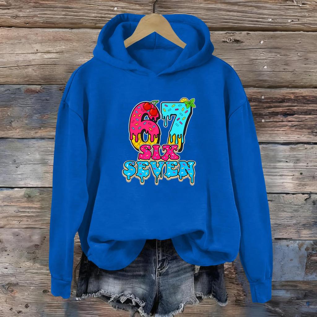 Women's Fashion Daily Versatile Casual Sweatshirts Long Sleeve Hooded Top Sweatshirts