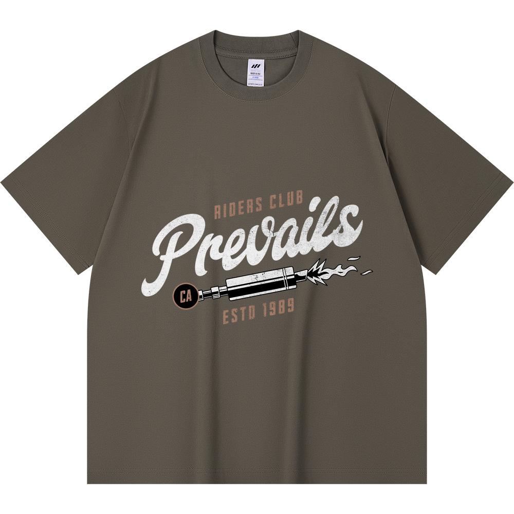 

Футболка 230GSM 100% хлопок Prevails Riders Club (0005) Футболки с принтом Смешная футболка из чесаного хлопка в стиле Харадзюку XS абрикосовый