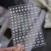 TOMONI Shell Light Nail Stickers - Fresh Korean Style with Small Bow Decorations