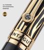 Montagut 816 High Grade Golden Black & Golden Jewel Trim Fountain Pen Iridium F/Bent 0.5mm/1.0mm Nib For Office School Home