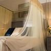 2025 Liftable Princess Style Three-Door U-Shaped Mosquito Net Canopy, Floor-Standing One-Piece Design