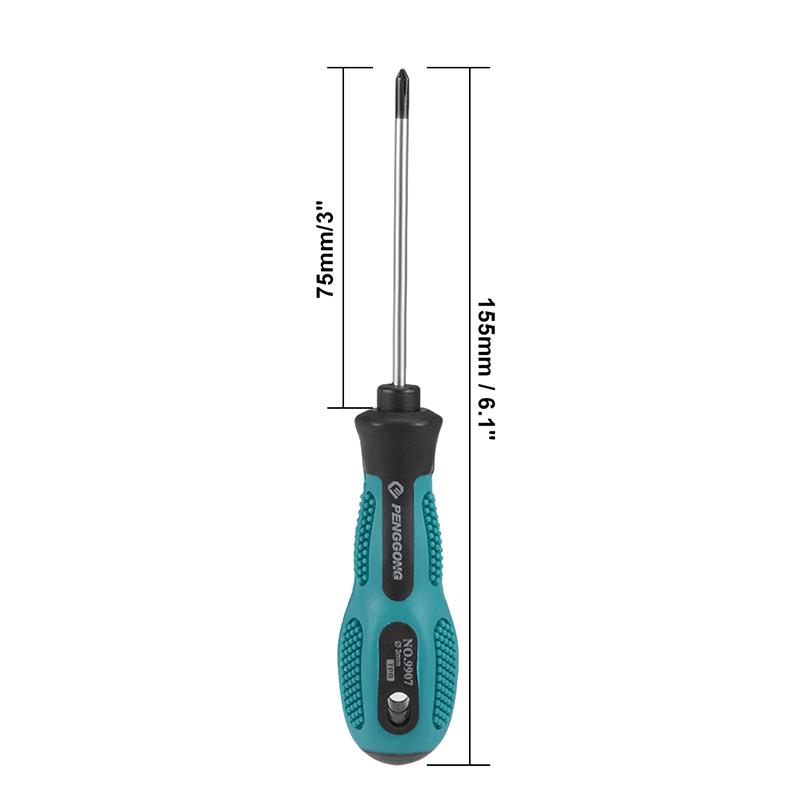3/5/6mm Phillips Screwdriver Magnetic Tip Flat Cross Screwdrivers Non Slip Durable Screw Driver Spanner Repair Hand Tool