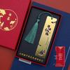 Exquisite Brass Chinese-Style Metal Bookmark: Teacher's Day Gift, High-Grade Color Print, Fade-Resistant