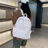 Schulrucksack Persönlichkeit plus Logo Rucksackbasis Unifarbe einfacher Rucksack weiblich Highschool-Schüler College-Student tägliches Pendeln Schultasche