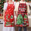 New Christmas Fashion Cartoon Grinch Sleeveless Home Apron for Kitchen and Dining Room Decoration