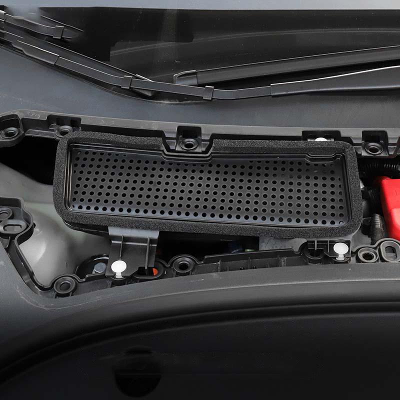 Car Intake Air Filter Cover For Tesla Model 3 2021 2022 Melt Blown Fabric Inlet Cover Flow Vent Trim Dust Prevention