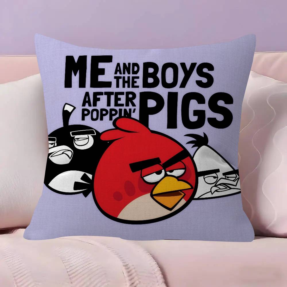 

Animation AAAngry Birds Cartoon Pillow Cushion Cover Pillowcase Living Room Sofa Home Decor Customized 30x30cm