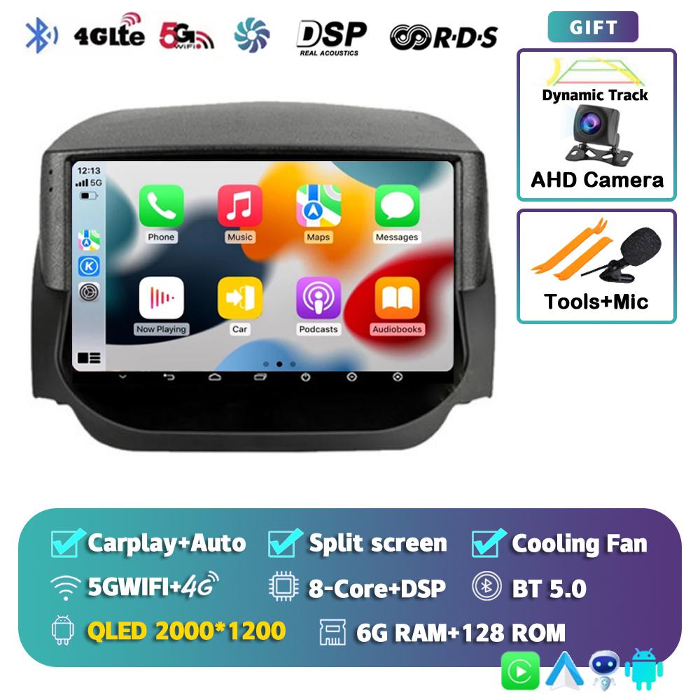 Android 14 Carplay Auto Car Radio For Ford EcoSport Eco Sport 2014 2015 2016 2017 2018 GPS Recorder Multimedia Player 4G+BT DSP