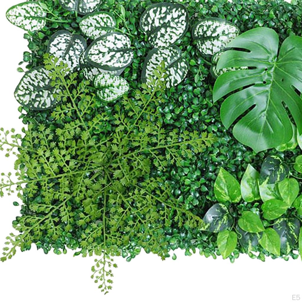 Artificial Green Hedge Wall Faux Backdrop Privacy Fence for Garden