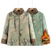 Grandma's Winter Plus-Size Thick Velvet Jacket - New Chinese Style for Middle-Aged and Elderly Women