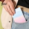 Portable to Do List Gradient Checklist Sticky Notepad Self-stick To-do Pads Macaron Color Self Stick Note Pads Tearable Planner Memo Pad for