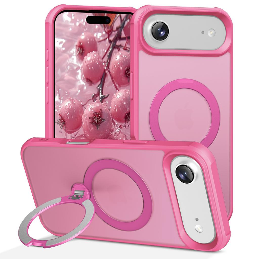 For iPhone Air Case Compatible with MagSafe Kickstand TPU PC Shockproof Phone Back Cover