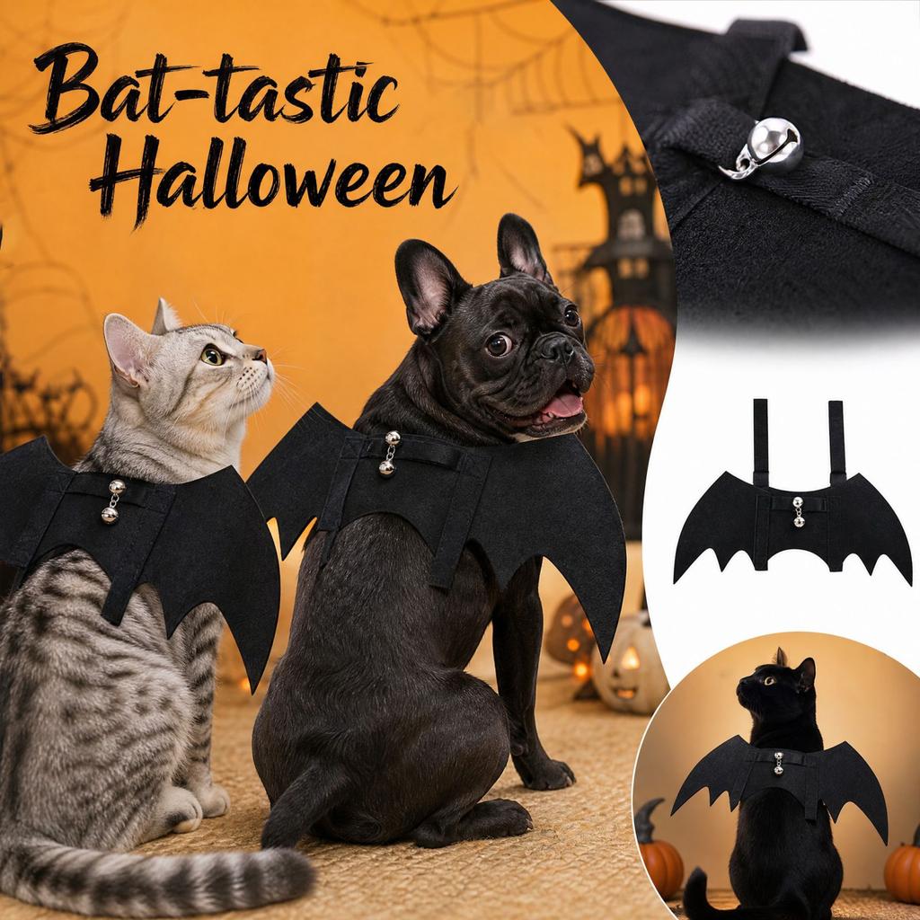 Halloween Pet Costume for Cats and Dogs with and Bell